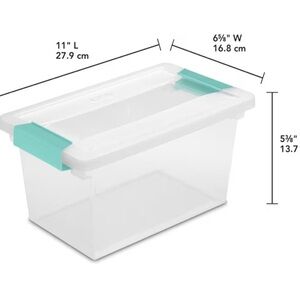 Clear Storage Bin with cover